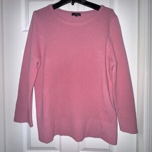 J Crew soft cashmere/wool mauve/pink sweater Size S. Slightly oversized.